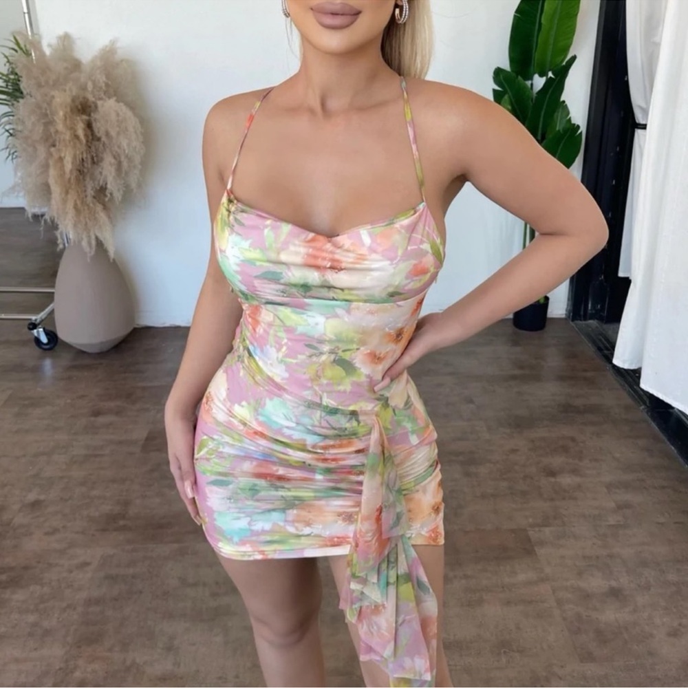 OOTDFASH Floral Mini Dress